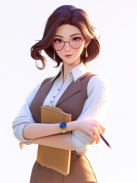 3D卡通人物插画