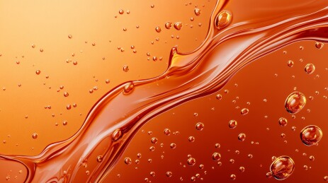 琥珀色液体流动纹理