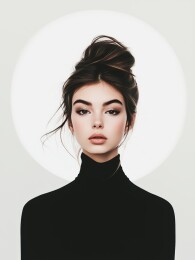 写实风格欧美美女人像