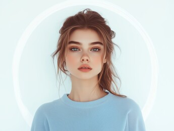 写实风格欧美美女人像