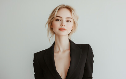 身穿职业装的欧美女性人像