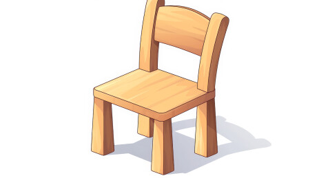凳子家具卡通插画