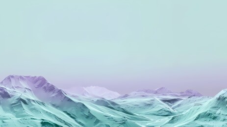 数码科技紫青色山脉风景海报背景