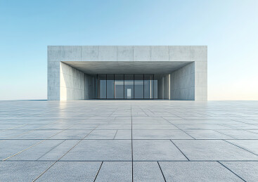 现代城市建筑道路平台