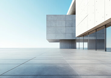 现代城市建筑道路平台