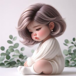 安静治愈人心的萌娃
