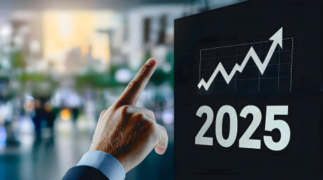 指向2025年增长图表手