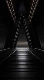 黑未来科幻通道空间竖屏背景