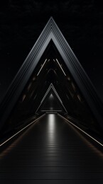 黑未来科幻通道空间竖屏背景