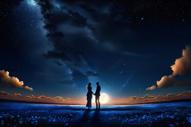 星空下的恋人主题