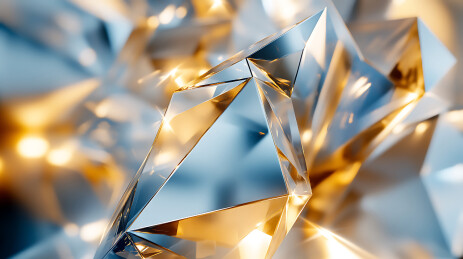 3D宝石反光特写镜头