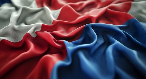 飘扬的捷克国旗