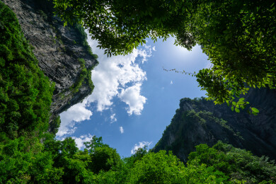 重庆武隆后坪乡天坑群景观