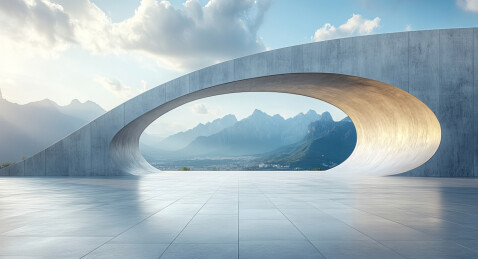 白房子展示背景图