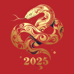 2025年蛇年新春宣传海报