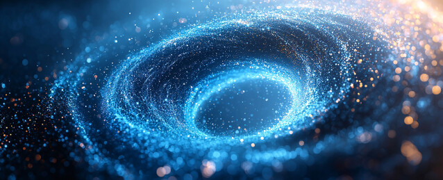 星云虫洞抽象海报