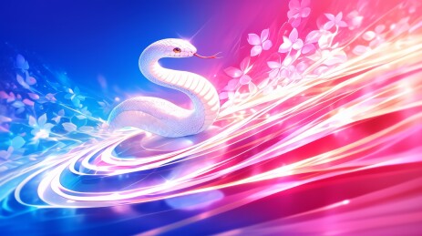 白蛇与梦幻花海