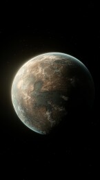 黑色宇宙中的星球