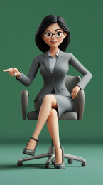 职场女性卡通形象