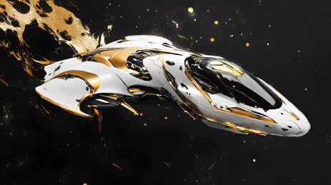 未来宇宙飞船炫酷3D模型设计