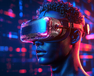 VR眼镜概念海报