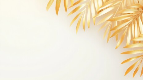 金黄色蕨类植物背景