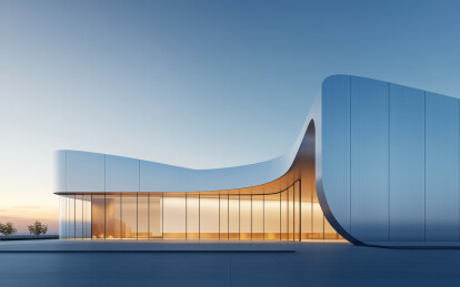 极简的现代建筑艺术和空间结构