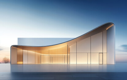 极简的现代建筑艺术和空间结构