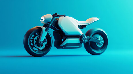 未来感电动摩托车设计