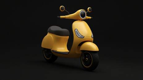 炫酷黄色电踏车