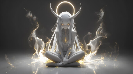 圣洁恶魔少女3D高清壁纸