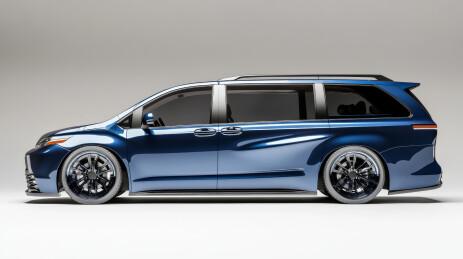 炫酷商务深蓝MPV