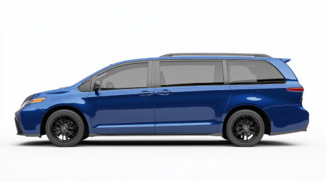 蓝色商务家用MPV