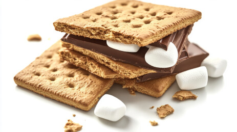 美味棉花糖巧克力夹心饼干