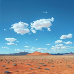 沙漠中高耸的沙丘