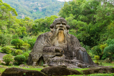 福建泉州市5A景区清源山老子像