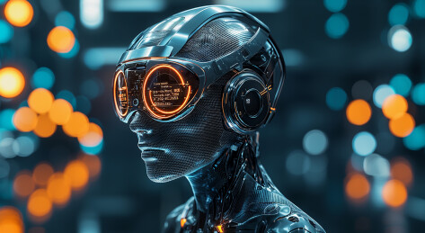 赛博机器人概念头像