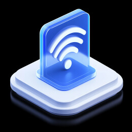 无线路由器3D图标