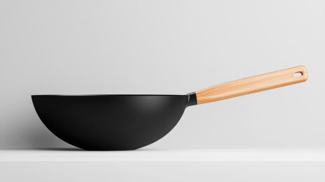 黑色炒锅背景