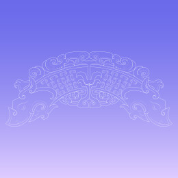 商王村玉组佩矢量插画