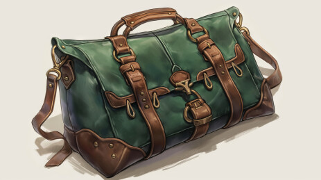 复古真皮旅行包