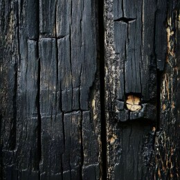 焦黑的木头纹理