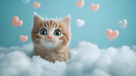 可爱卡通猫咪高清壁纸