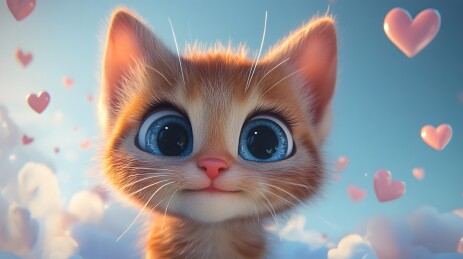 可爱卡通猫咪高清壁纸