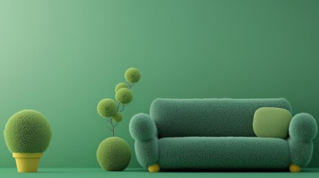 时尚室内装修沙发羊毛毡毛绒3D卡通立体画