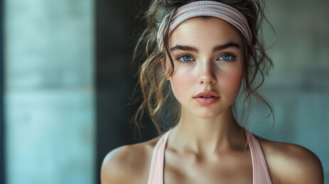 欧美美女运动装扮人物形象