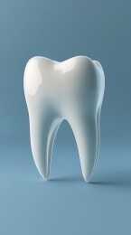 洁白牙齿3D模型渲染图