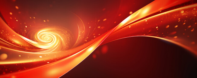 商务年会红金色调时光隧道漩涡背景