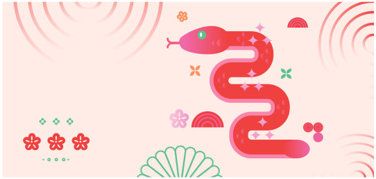 传统的中国蛇年插图矢量2025年