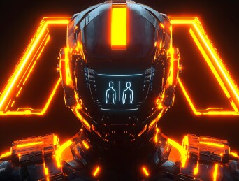 未来战士装甲头部特写